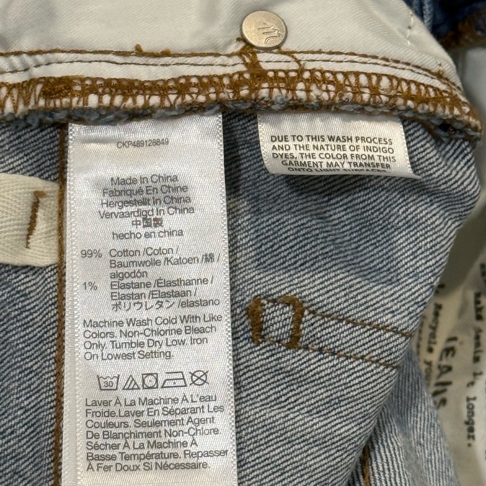 Madewell Womens Light Blue The '90s Straight Mid-Rise Barbosa wash Jean Size 24 - Picture 9 of 13